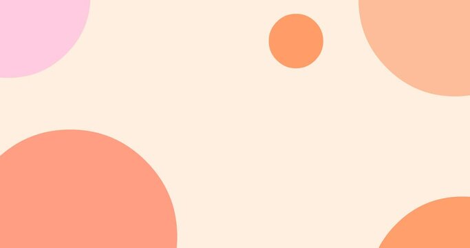 pastel color circle background animation