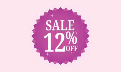 Discount stamp, label, Discount offer tag, Special offer discount label, 12 percent off best sale red tag template, Winter sale, Xmas Sale, Christmas discount tag, best deal, special offer	