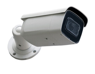 Spherical IP security camera on white