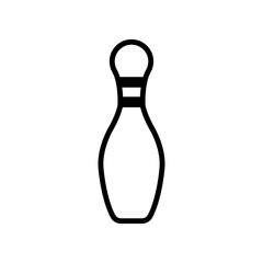bowling sport icon design vector template