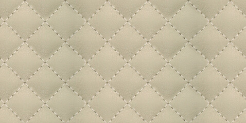 beige leather quilting seamless pattern