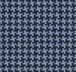 blue tooth seamless checkered pattern    