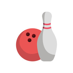 bowling sport icon design vector template