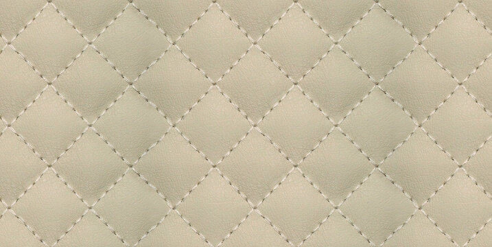 beige leather quilting seamless pattern