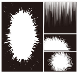 abstract circle background.One of the dialogue expressions in Japanese comics.