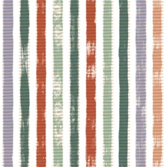 Fotobehang Ethnic boho vector seamless pattern. Tribal stripes background, nude lines stitch weave, maya, aztec ornament. rug textile shabby print texture © Good Goods