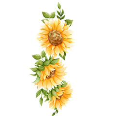 Sunflower Theme Png Format With Transparent Background