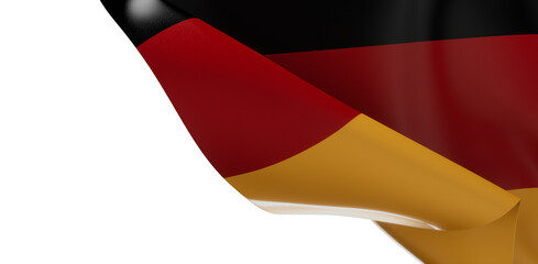 Germany Flag. Flag of Germany. Waving Germany Flags. 3D Realistic Background