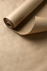 Composition with craft paper and copy space.