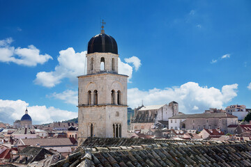 Franciscan Church and Monastery seen from Walls of Dubrovnik, Croatia