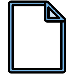 File Colored Line Icon