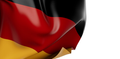 Naklejka premium Germany flag of silk with copyspace for your text