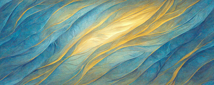 Blue And Yellow Feathers