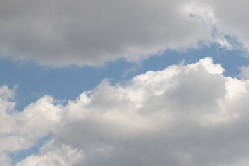 Fototapeta na wymiar Blue sky background with white clouds.