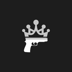 King Gun Logo or Pistols with Gun Logo Design