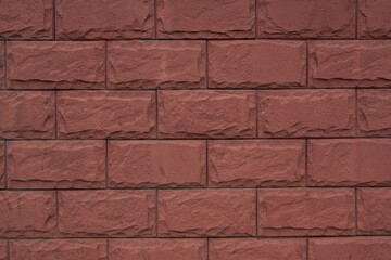 Obraz premium Brick wall with red brick, red brick background.