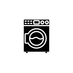 Washing machine icon isolated on white background from hygiene collection