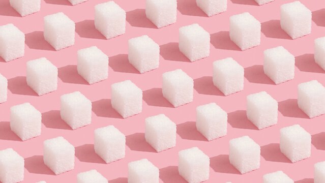Pink Sugar Cubes