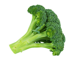 Broccoli isolated on white with PNG background	