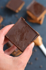 No Bake Choc PB Bars