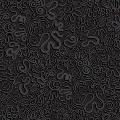 seamless vector pattern with smooth chaotic zigzags. abstract background pattern