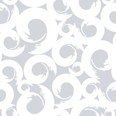 Stoffe zum Nähen Monochrome abstract seamless pattern with curves element