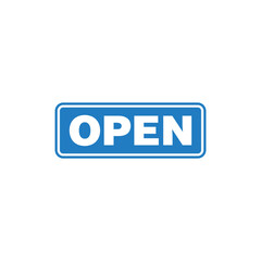 Fototapeta premium Open Sign for Store Icon Template