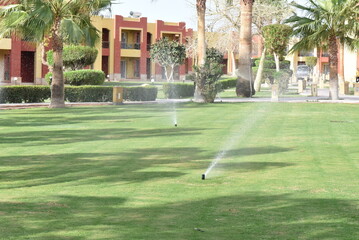 golf course with hole