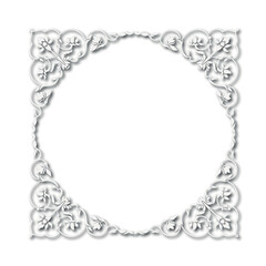 Frame, in the style of an ornament, Vector illustration eps 10, Art.	