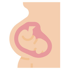 pregnant flat icon