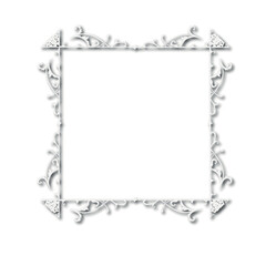 Frame, in the style of an ornament, Vector illustration eps 10, Art.	