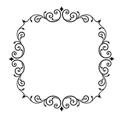 Frame, in the style of an ornament, Vector illustration eps 10, Art.	