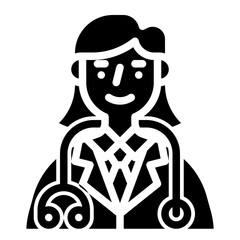 doctor glyph icon