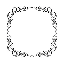 Frame, in the style of an ornament, Vector illustration eps 10, Art.	