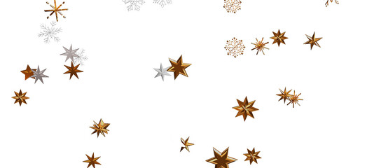 Christmas Card - Snowflakes Of Paper In Frame