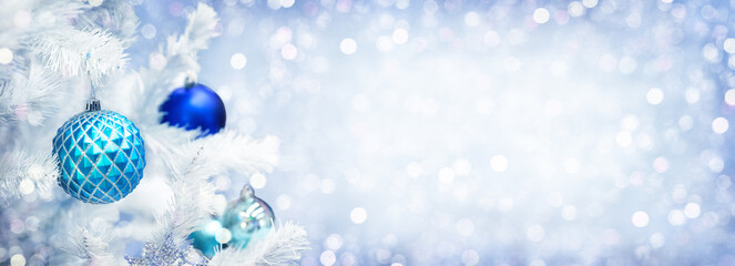 Christmas and New Year holiday background with copy space for your text.