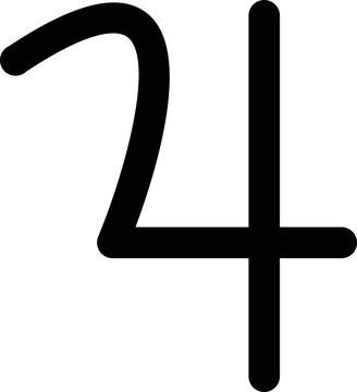 Jupiter astrology symbol minimal with no background.