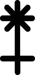 Juno astrology symbol minimal with no background.