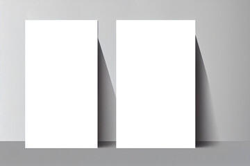 Blank brochure template for presentation layout and design. Flyer mockup for booklet and advertising