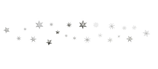 Winter christmas sky with falling snow