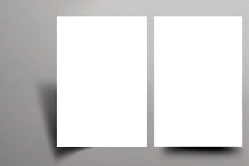 Blank brochure template for presentation layout and design. Flyer mockup for booklet and advertising