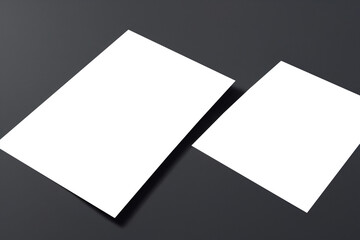 Blank brochure template for presentation layout and design. Flyer mockup for booklet and advertising