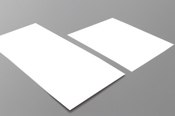 Blank brochure template for presentation layout and design. Flyer mockup for booklet and advertising