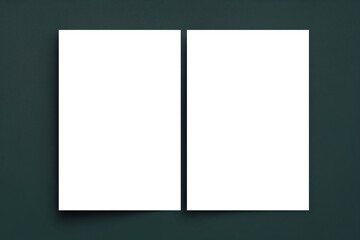 Blank brochure template for presentation layout and design. Flyer mockup for booklet and advertising