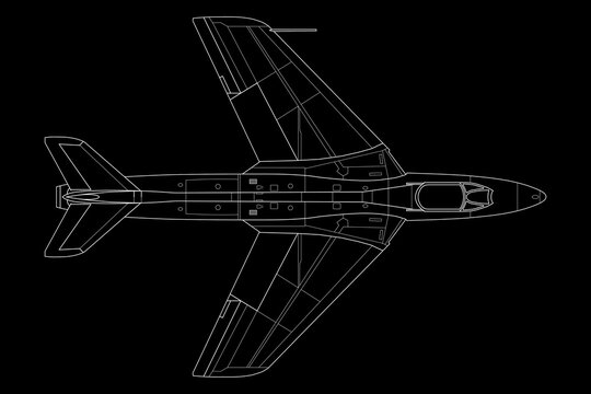 Avión de caza Hawker Hunter