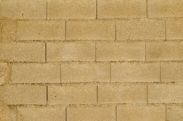 detail of a cement block wall, construction background