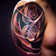 Rose Tattoo Shoulder