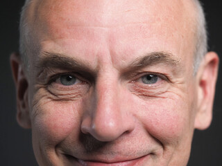 Portrait face adult man close up