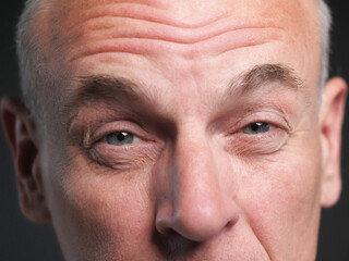 Portrait face adult man close up