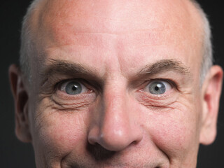 Portrait face adult man close up